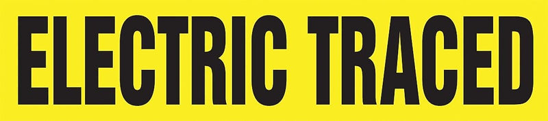 Accuform Snap Tite Pipe Marker, ELECTRIC TRACED, 3/4" to 1-1/4", Black/Yellow (RPK305STA)