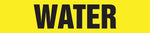 Accuform Self-Stick Pipe Marker, WATER, 1-1/2" to 2", Black/Yellow (RPK733SSB)
