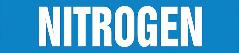 Accuform Self-Stick Pipe Marker, NITROGEN, 2-1/2" to 6", White/Blue (RPK533SSD)