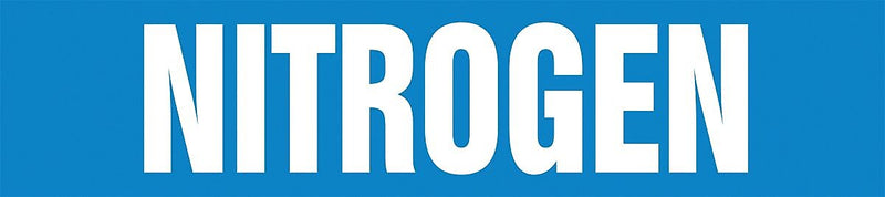 Accuform Self-Stick Pipe Marker, NITROGEN, 1-1/2" to 2", White/Blue (RPK533SSB)
