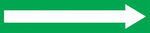 Accuform Self-Stick Pipe Marker, (ARROW-LONG), 1-1/2" to 2", White/Green (RPK753SSB)