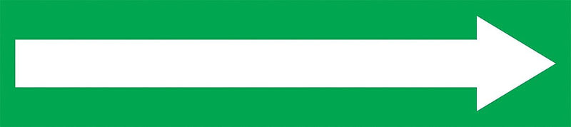 Accuform Self-Stick Pipe Marker, (ARROW-LONG), 1-1/2" to 2", White/Green (RPK753SSB)
