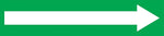 Accuform Self-Stick Pipe Marker, (ARROW-LONG), 3/4" to 1-1/4", White/Green (RPK753SSA)