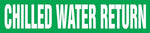 Accuform Self-Stick Pipe Marker, CHILLED WATER RETURN, 1-1/2" to 2", White/Green (RPK201SSB)