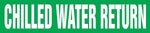 Accuform Self-Stick Pipe Marker, CHILLED WATER RETURN, 3/4" to 1-1/4", White/Green (RPK201SSA)