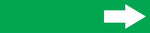 Accuform Self-Stick Pipe Marker, (ARROW-SHORT), 1-1/2" to 2", White/Green (RPK767SSB)