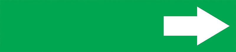 Accuform Self-Stick Pipe Marker, (ARROW-SHORT), 1-1/2" to 2", White/Green (RPK767SSB)