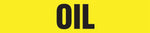 Accuform Self-Stick Pipe Marker, OIL, 1-1/2" to 2", Black/Yellow (RPK543SSB)