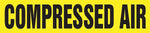 Accuform Self-Stick Pipe Marker, COMPRESSED AIR, 1-1/2" to 2", Black/Yellow (RPK225SSB)