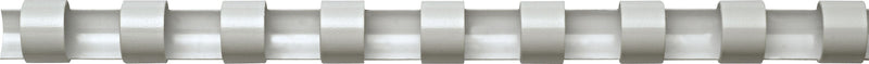 Fellowes 1/4" Plastic Binding Spine Comb, 20 Sheet Capacity, White, 100/Pack (52370)