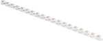Fellowes 1/4" Plastic Binding Spine Comb, 20 Sheet Capacity, White, 100/Pack (52370)