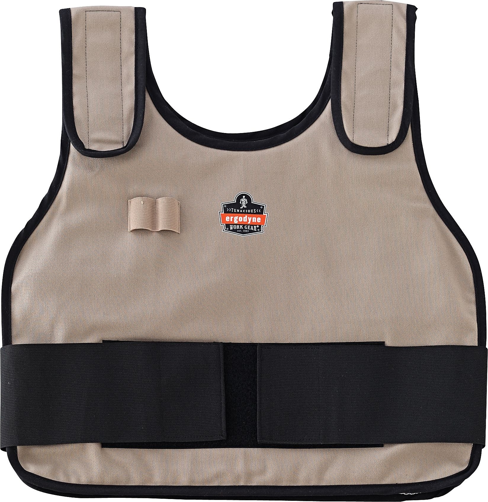 Ergodyne Chill-its 6230 Cooling Vest & Pack, Khaki, S/M (12000)