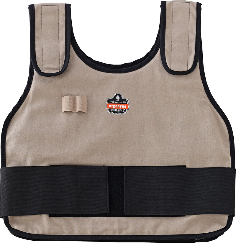Ergodyne Chill-its 6235 Standard Cooling Vest, Khaki, S/M (12002)