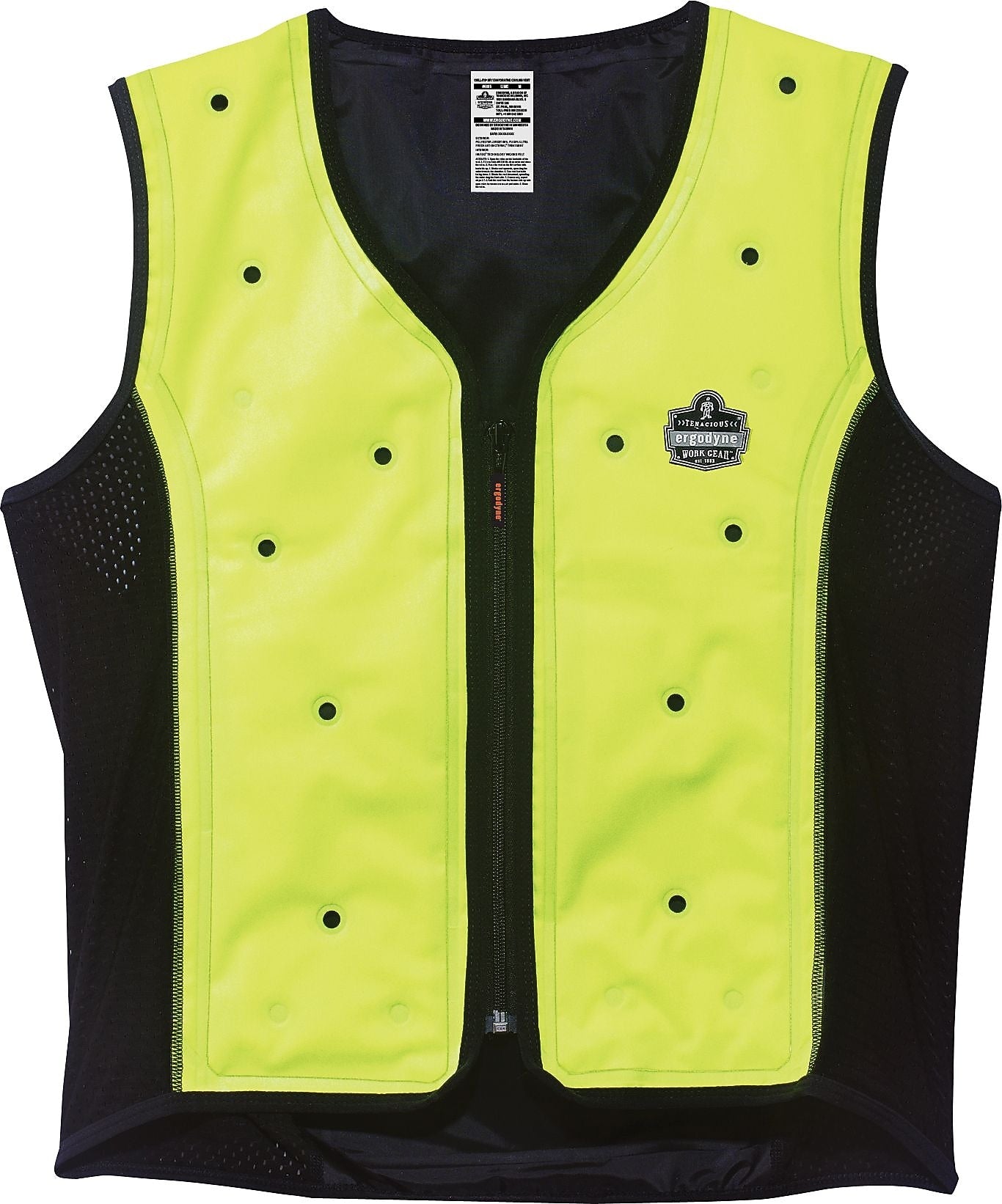 Chill-its 6685 High Visibility Cooling Safety Vest, Lime, X-Large (12675)