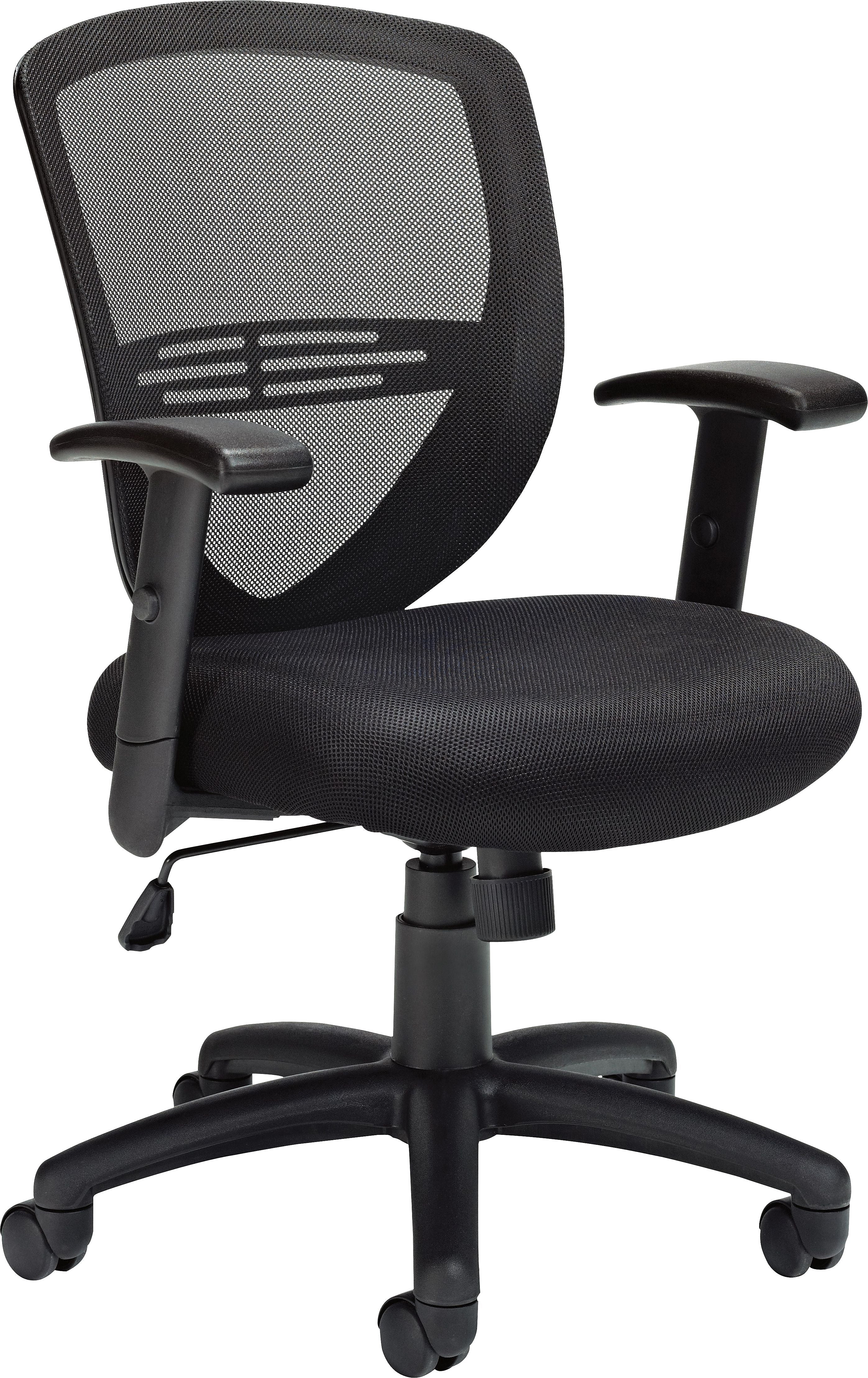Offices to go Mesh Swivel Manager Chair, Black (OTG11320B)
