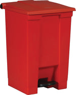 Rubbermaid Step-On Waste Container, 18 Gallon, Red (FG614500RED)