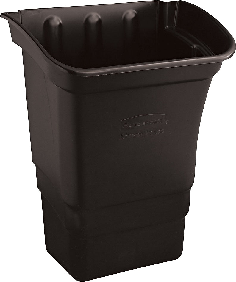 Rubbermaid Commercial Refuse Bin, Black, 8 gal, 2/Pack