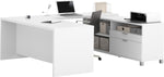 Bestar Pro-Linea 71" U-Desk, White (120861-17)