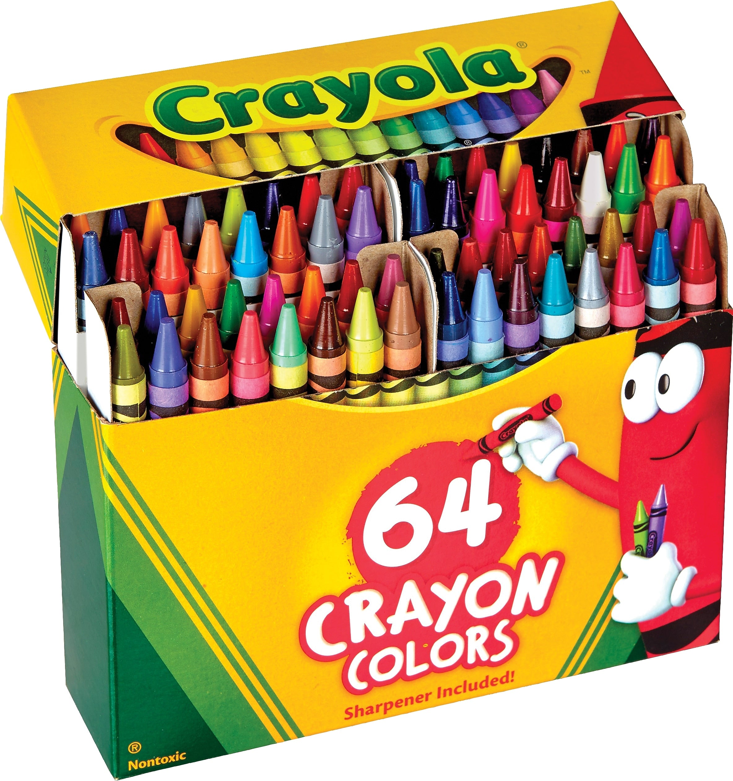 Crayola Crayons, Assorted Colors, 64/Box (52-0064)