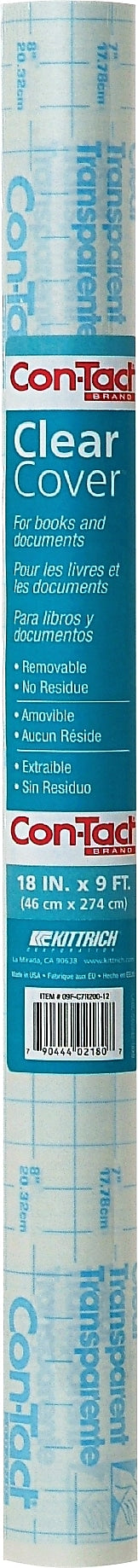 Con-Tact Self Adhesive Laminating Laminating Film Roll, 18" x 9' (09F-C7R200-12)