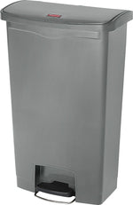 Rubbermaid Slim Jim Step-On Plastic Step Trash Can, Gray, 18 gal. (1883604)