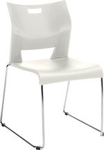 Global Duet 6621 Polypropylene Armless Stacking Chairs, Ivory Clouds, 4/Ct (TD6621CH-IVC)
