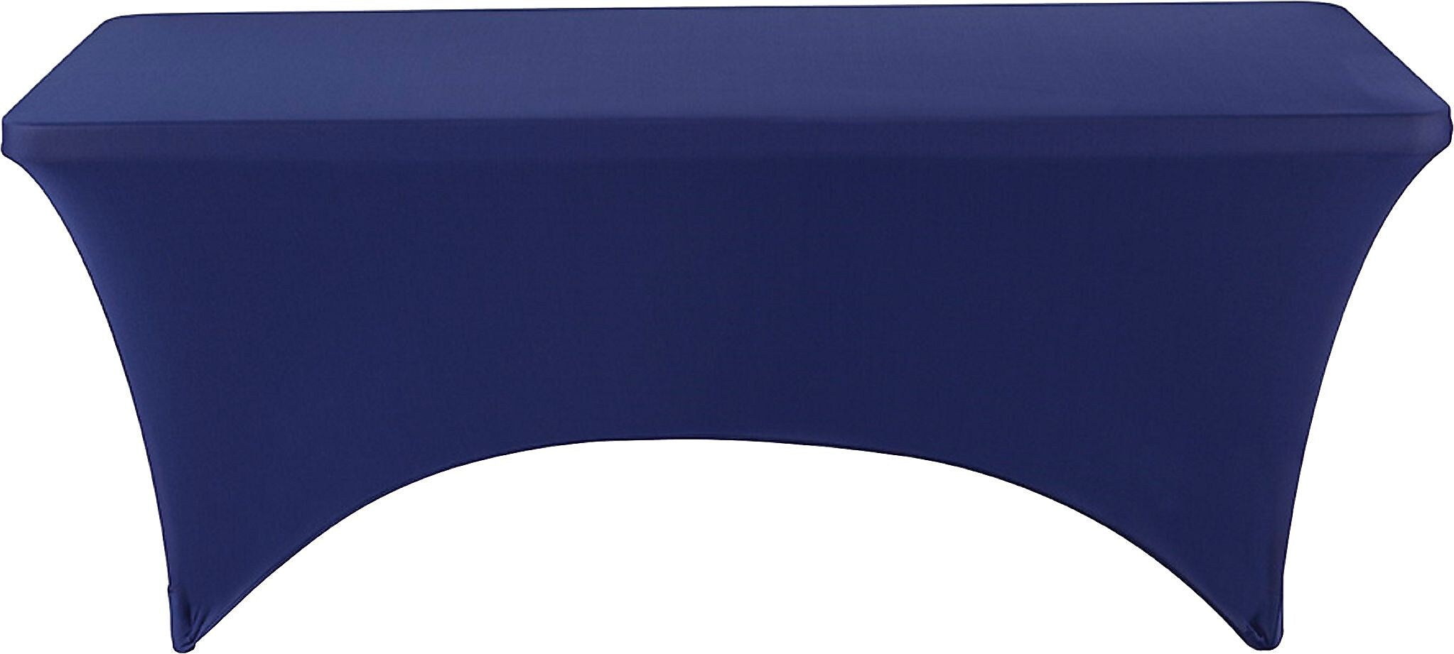 Iceberg 72"L x 30"W Stretch-Fabric Table Cover, Blue (16526)