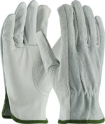 PIP 68-PK-161SB Leather Gloves, Medium, Gray (179956)
