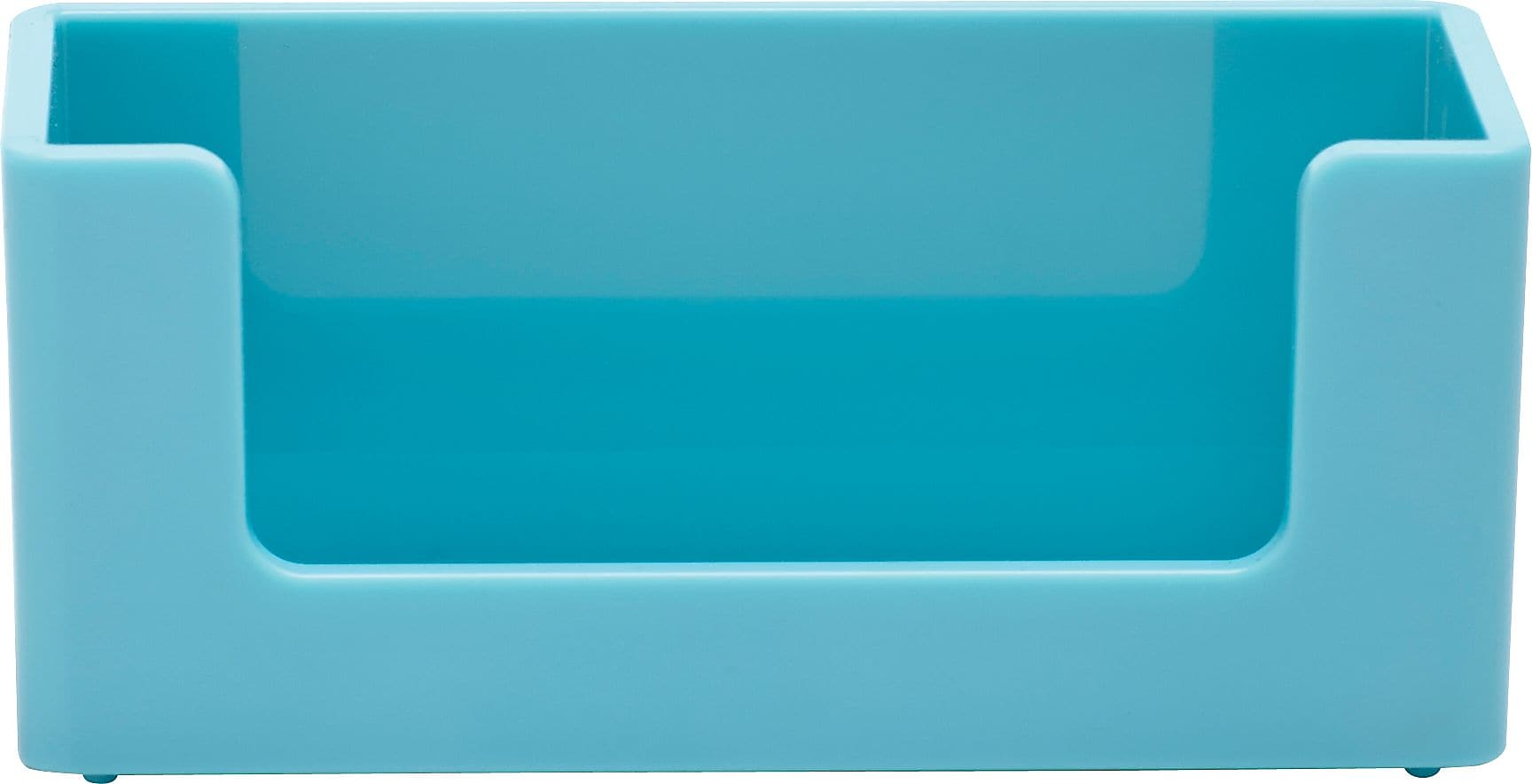 Poppin Business Card Holder, 90-Card Capacity, Aqua (102041)