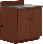 Safco® Modular Break Room Two Doors/Two Adjustable Shelves Base Cabinet, Mahogany/Slate, 36"H x 36"W x 25"D