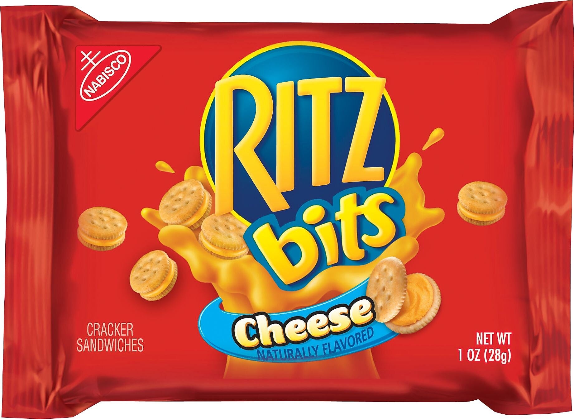 Nabisco Ritz Bits Cheese Sandwich Crackers, 1 oz., 12 Packs/Box (GEN00091)