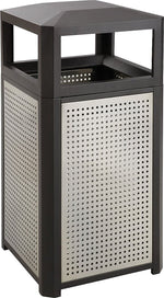 Safco Evos Steel Ash Urn, 38 Gallon, Black/Gray (9934BL)