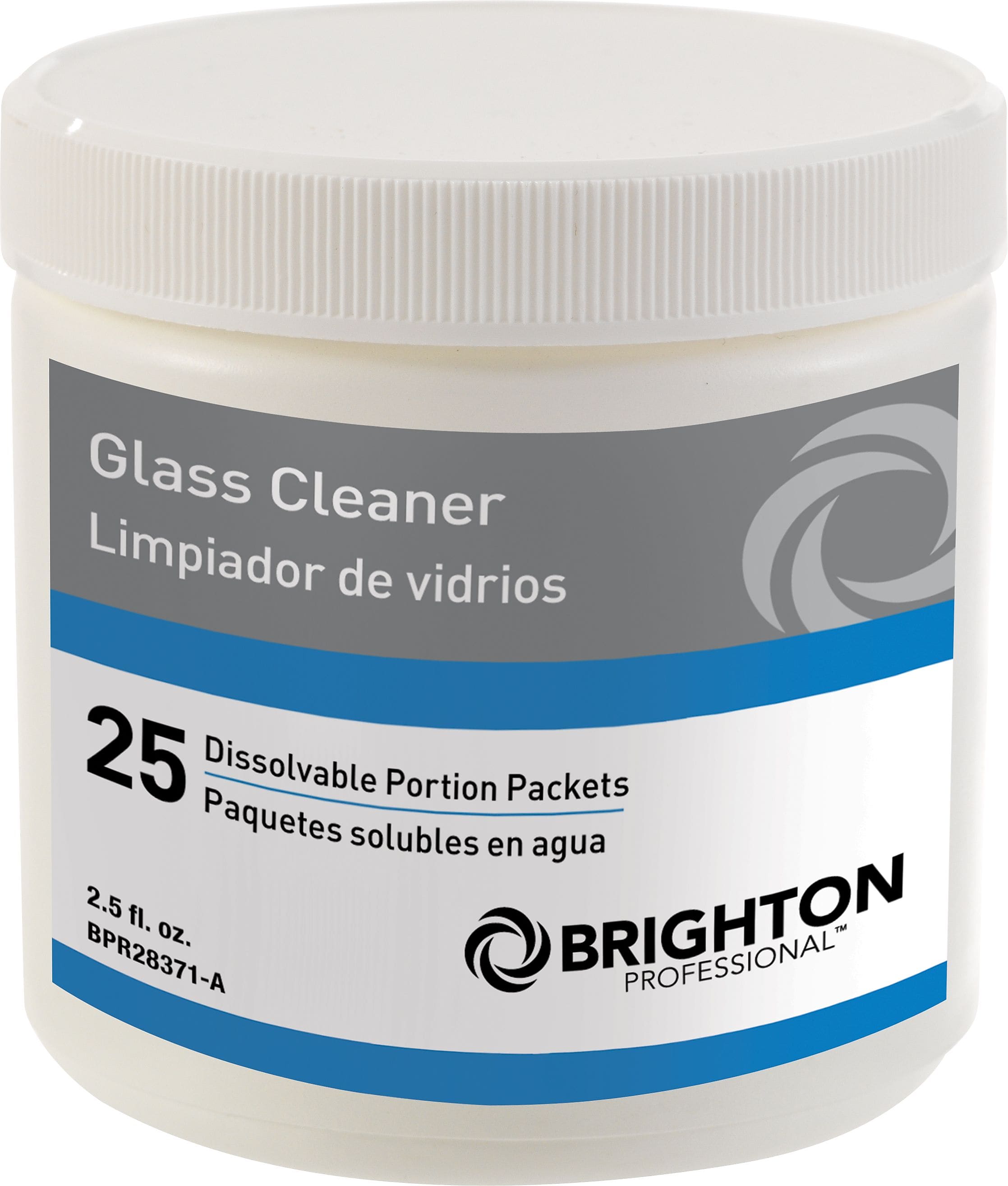 Brighton Professional Dissolvable Portion Packets - Glass Cleaner, 25/Pk (BPR28371-B)