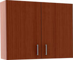 Safco 30"H Modular Break Room Breakroom Wall Cabinet, Mahogany/Slate (1700MH)