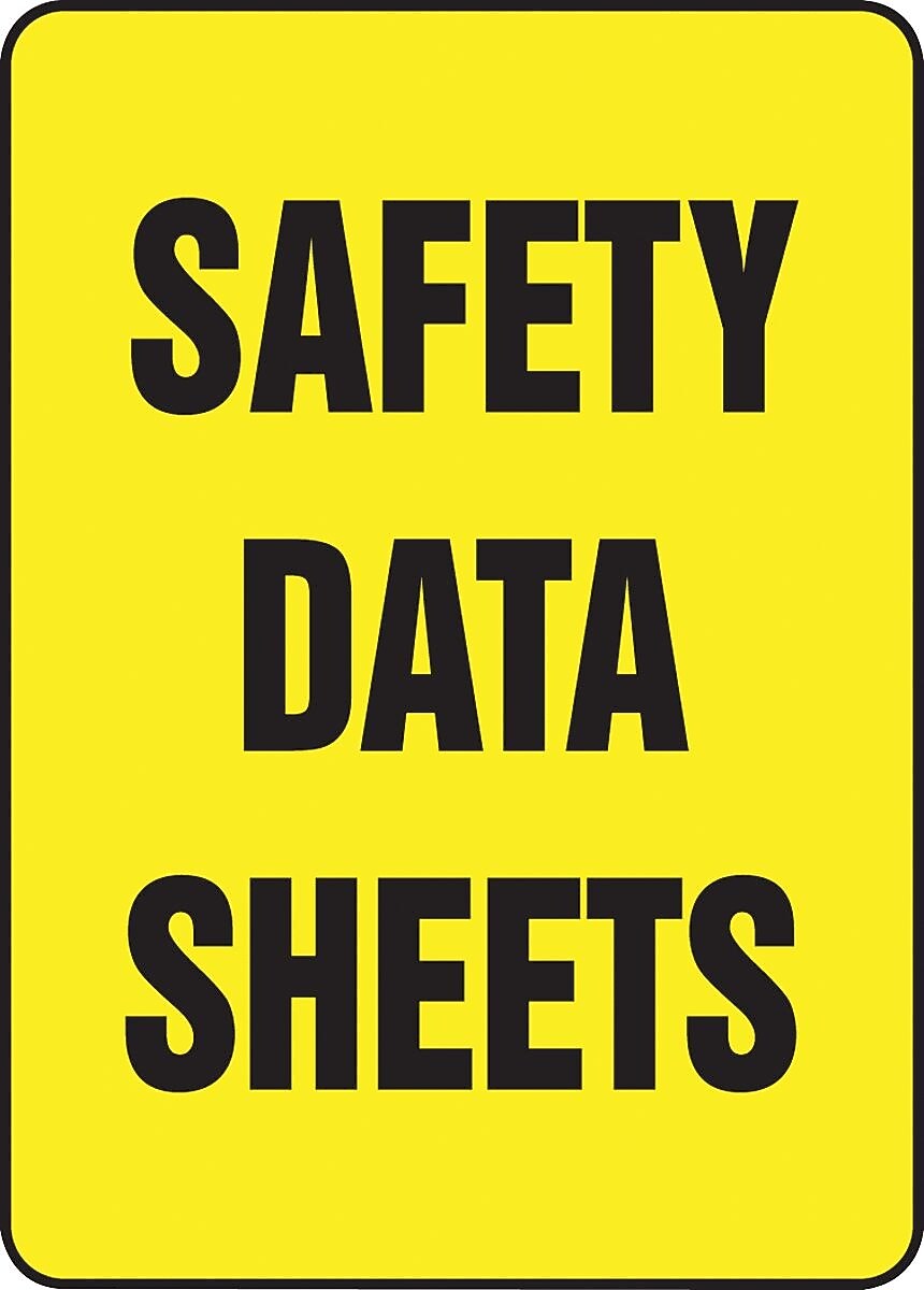 Accuform Safety Sign, SAFETY DATA SHEETS, 14" X 10", Aluminum (MCHM517VA)