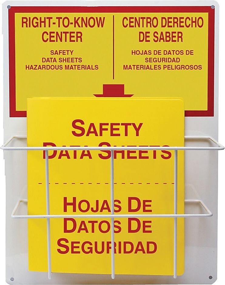 Accuform RIGHT-TO-KNOW CENTER Board Kit, Single Basket Style, 20" x 15", Kit (SBZRS326)