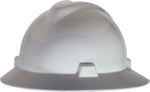 Mine Safety Appliances Polyethylene 4-Point Pinlock Suspension Full Brim Hard Hat, White (454-454733)