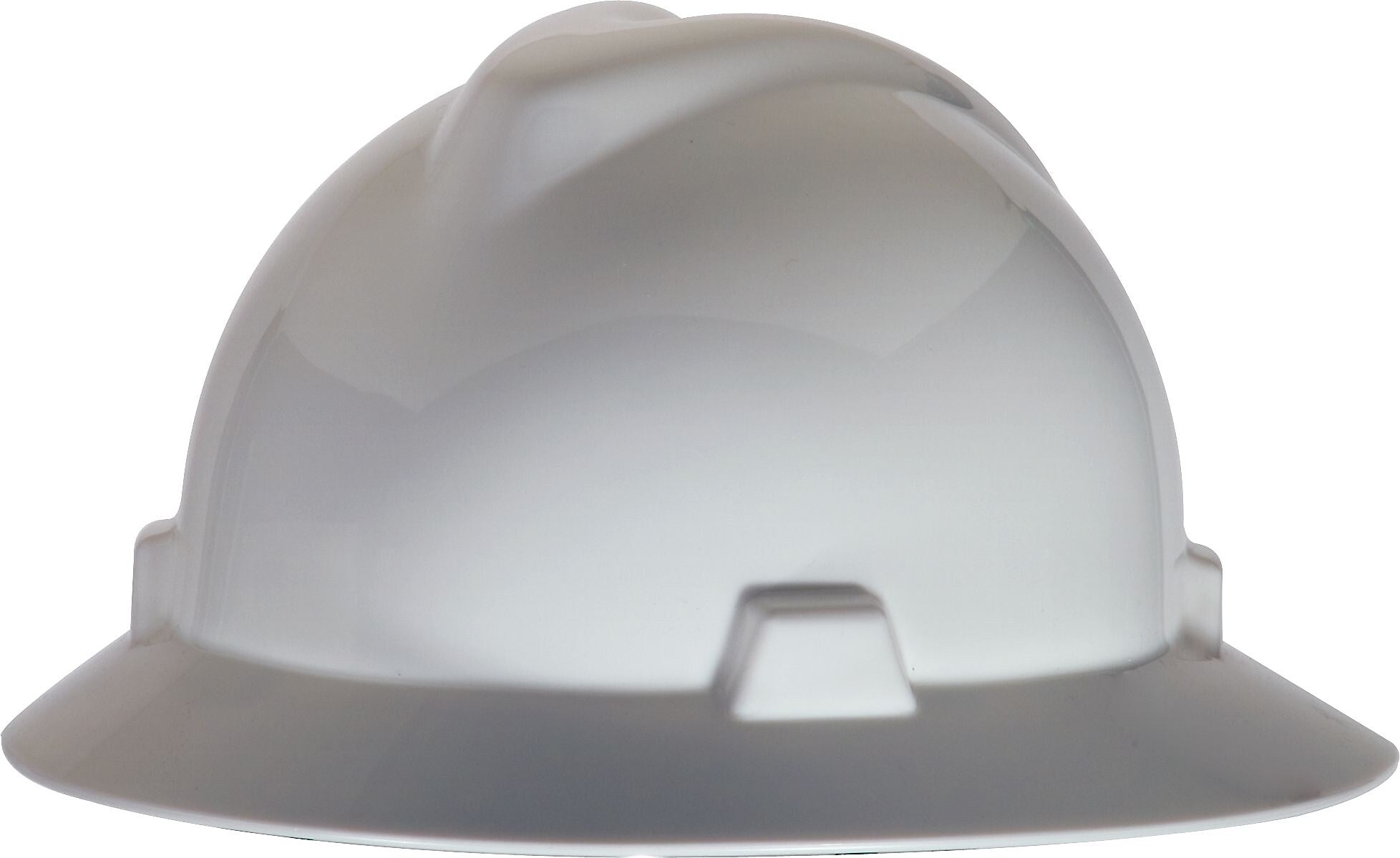 Mine Safety Appliances Polyethylene 4-Point Pinlock Suspension Full Brim Hard Hat, White (454-454733)
