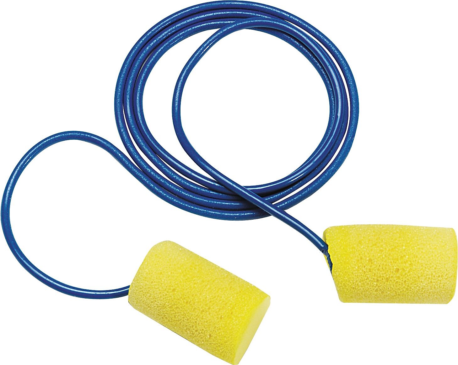 3M Occupational Health & Env Safety Uncorded Earplugs, NRR 33 dB, Yellow/Blue, 200/Box (247-311-1105)