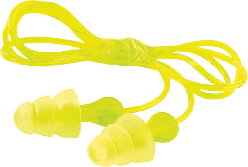 3M Occupational Health & Env Safety Hearing Conservation Corded Earplugs, NRR 26 dB, Yellow, 100/Box (247-P3000)