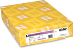 Neenah Paper Classic COTTON® 8 1/2" x 11" 24 lbs. Writing Wove Paper, Solar White, 500/Ream