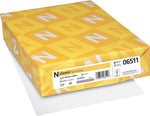 Neenah Paper Classic 8.5" x 11" Business Paper, 24 lbs., Avon Brilliant White with Laid Finish, 500 Sheets/Ream (06511)