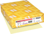 Neenah Paper Classic® 8 1/2" x 11" 24 lbs. Linen Writing Paper, Baronial Ivory, 500/Ream