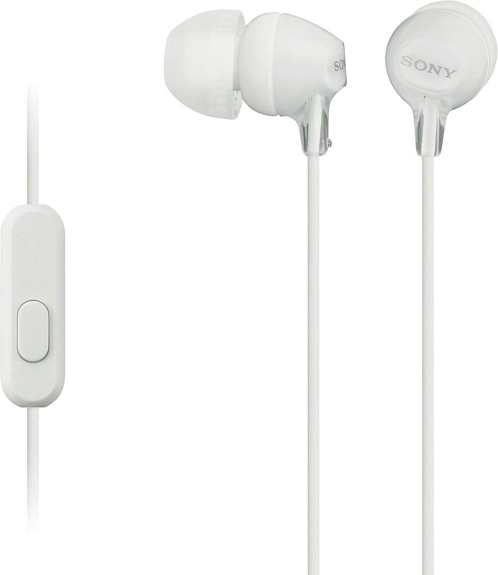Sony MDREX15AP/W Fashion Color EX Earbud Headset, White