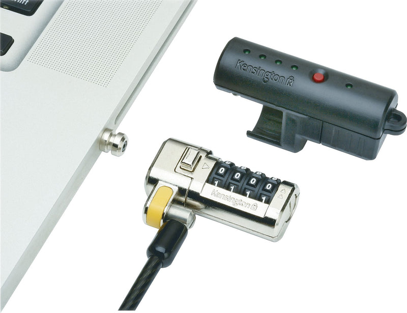 SKILCRAFT Combination Laptop Lock Set - Gray - Carbon Steel
