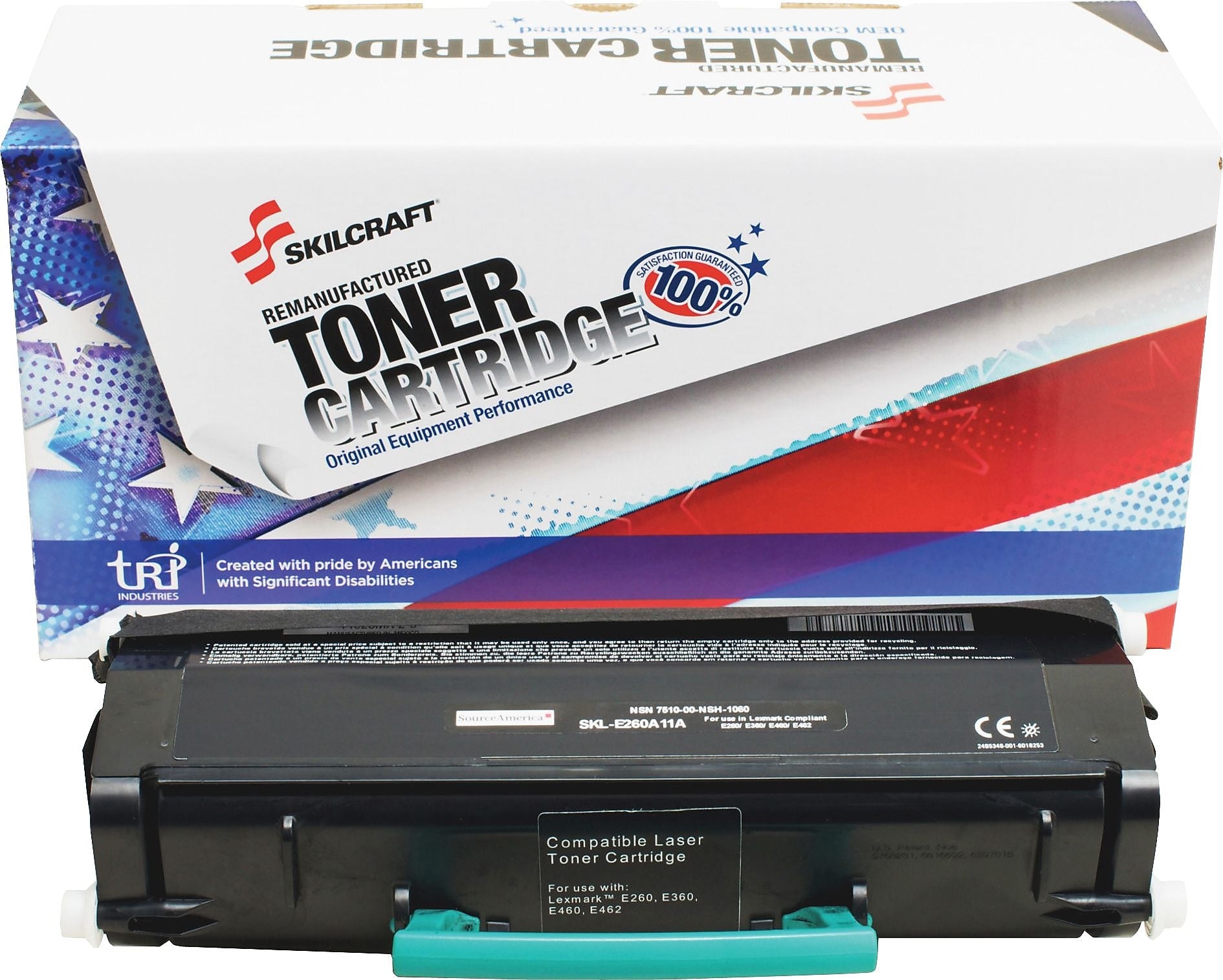 AbilityOne SKILCRAFT Toner Cartridge - Remanufactured for Lexmark - Black - Laser - 3500 Page - 1 Each