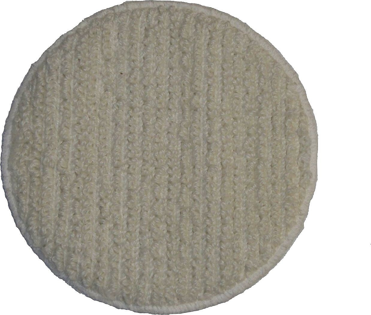 Oreck® Orbiter® Carpet Bonnet Pad, White, 12" Diameter
