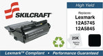 Skilcraft Remanufactured Black High Yield Toner Cartridge Replacement for Lexmark 12A5845