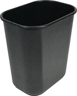 Soft-Sided Wastebasket, 28qt, Black