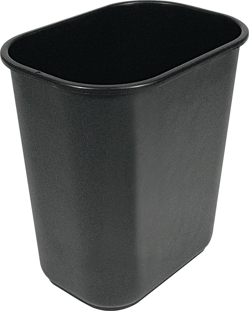 Soft-Sided Wastebasket, 28qt, Black